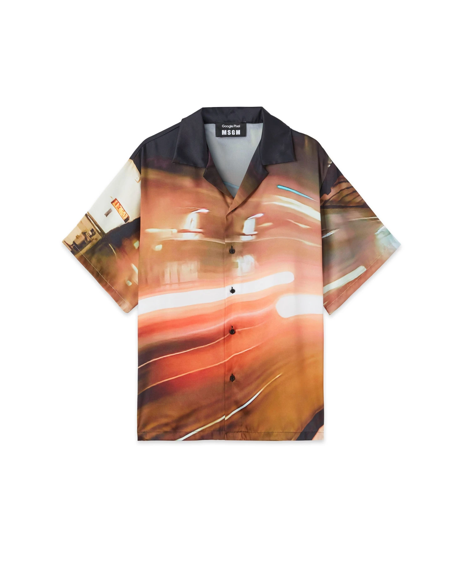 MSGM X Google Pixel "Night Metro" Print All-over Shirt
