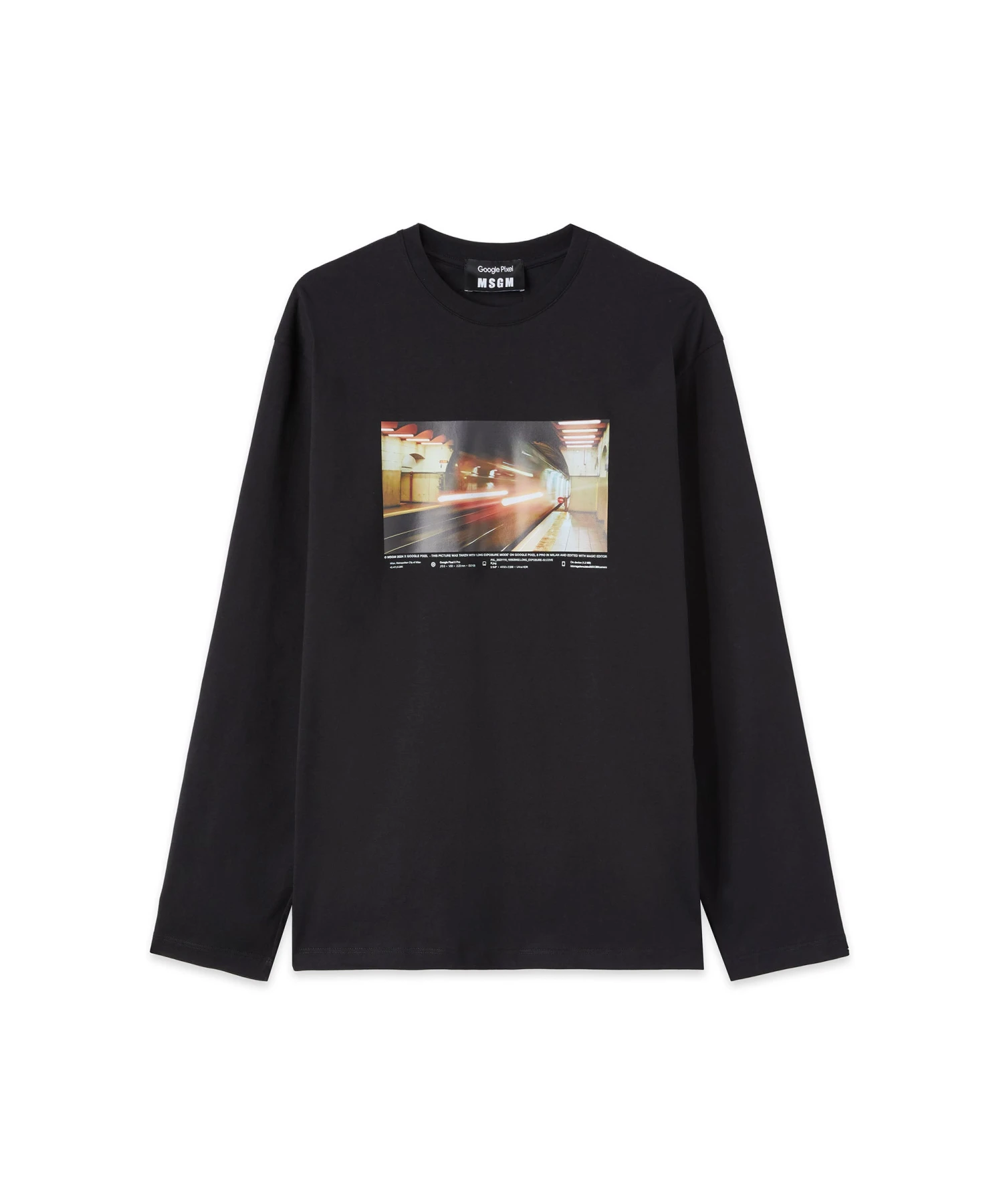 MSGM X Google Pixel "Night Metro" Print T-shirt